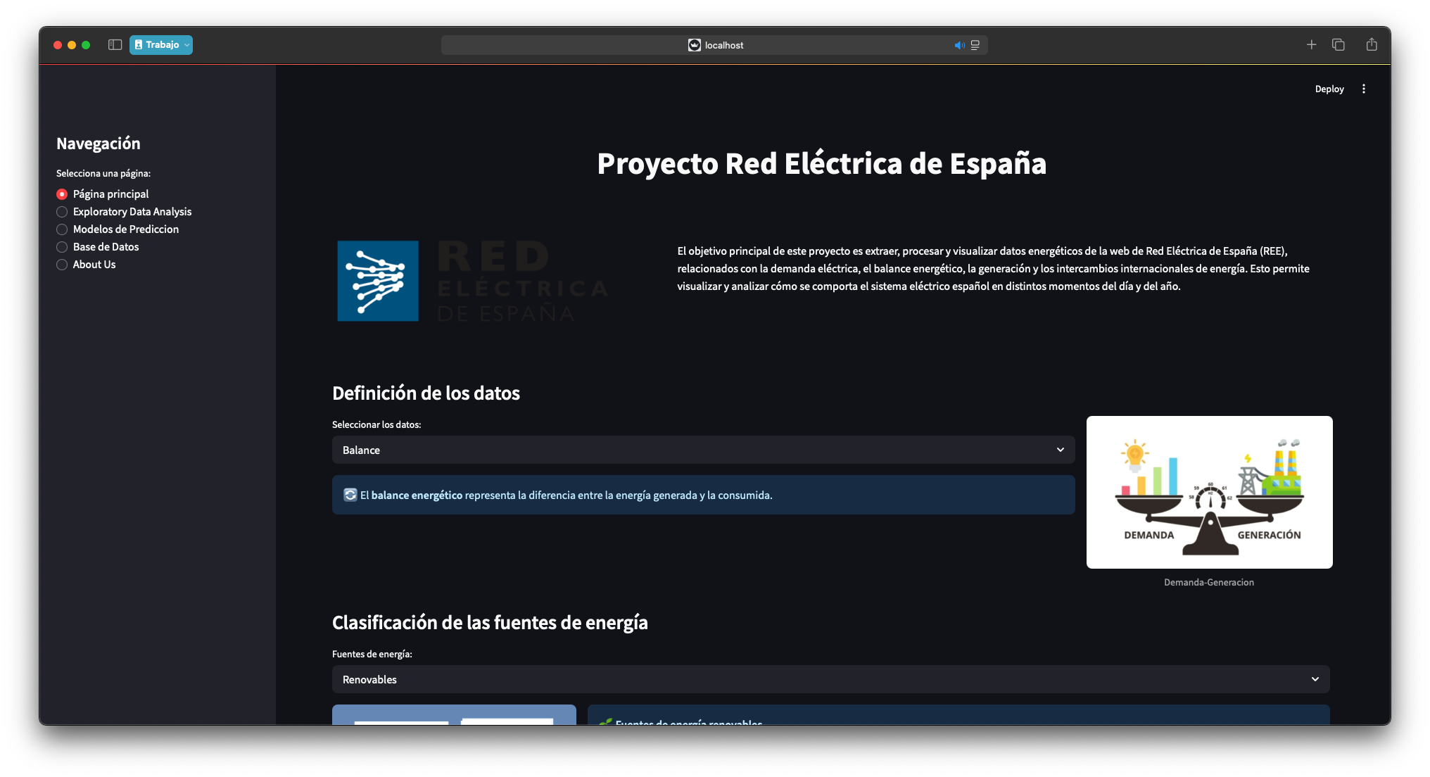 Data Analysis of Electric Networks of Spain